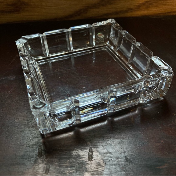 Vintage Square Glass Ashtray - Picture 2 of 8